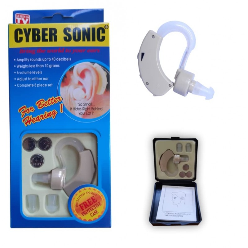 CYBER SONIC® Hearing Aids CYBER Ear Machine Hearing for Old Age/Ear Hearing Machine/BTE Hearing Aid Machine/Ear Sound