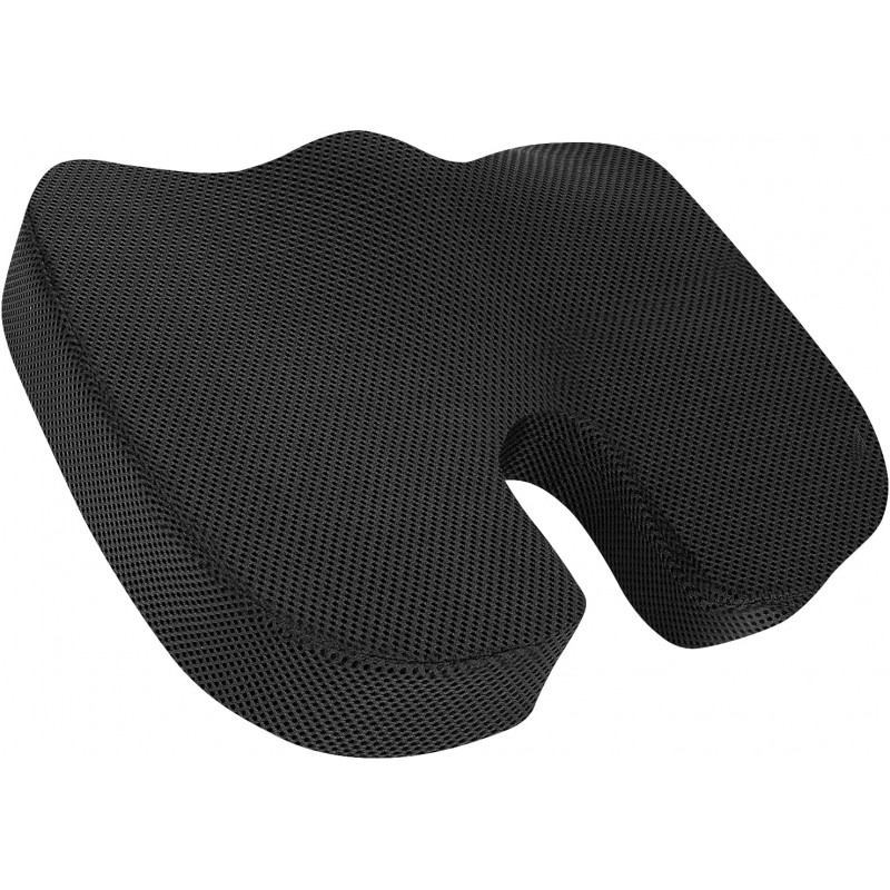 Amazon Basics Coussin d'assise en mousse à mémoire de forme pour chaise de bureau