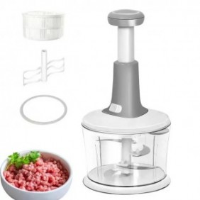 Manual kitchen chopper with...