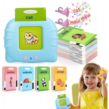 Cartes Flash parlantes Jouets d'apprentissage, LIONVISON Jouets sensoriels pour enfants autistes avec 224 mots