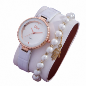 Women's leather watch,...